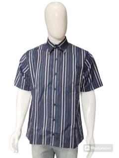 Camisa Masculina Medida Certa Manga Curta Com Bolso Corte Plus Tradicional