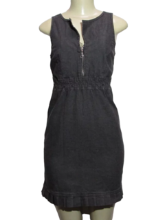 Vestido Midi Jeans Luápole costa Nua - netpizante