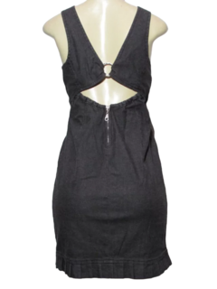 Vestido Midi Jeans Luápole costa Nua - comprar online