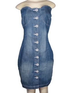 Vestido Jeans Tomara que caia 929 Luápole