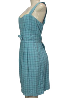 Vestido Ponto Por Ponto Alça Decote C/Corrente/Duas cores - netpizante