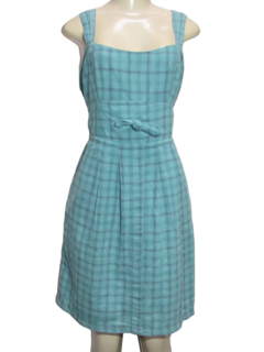 Vestido Ponto Por Ponto Alça Decote C/Corrente/Duas cores - comprar online
