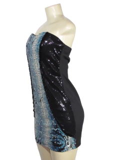 Vestido Ou Fashion Festa Tomara Que Caia C/bojo e Paetê - comprar online