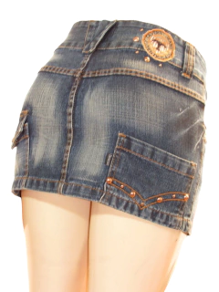 Mini Saia Jeans Tavernit Verão - netpizante