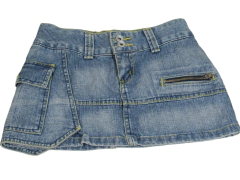 Mini Saia Jeans Zigurat Feminino Adulto