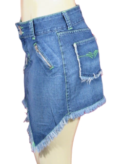Mini Saia Jeans Barra Desfiada 14181 Zigurat na internet