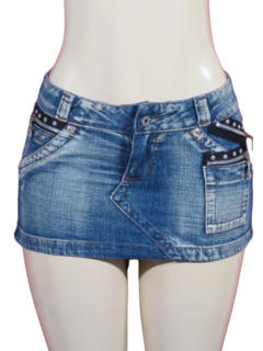 Mini Saia Jeans Curtíssima 9773 Com Bolso
