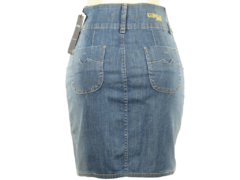 Saia Jeans Luapole Midi C/Botões - comprar online
