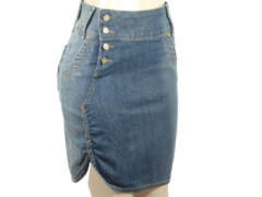 Saia Jeans Luapole Midi C/Botões