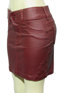 Saia Mid Resinada Luapole Com Passante Alto Moda Jovem - comprar online
