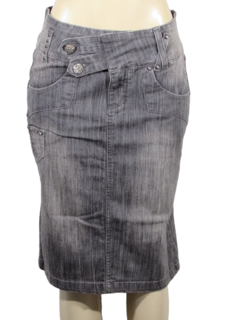 Saia Longuete Casual Dyork Jeans Alto Verão na internet