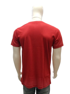 Camiseta masculina colisão gola redonda na internet