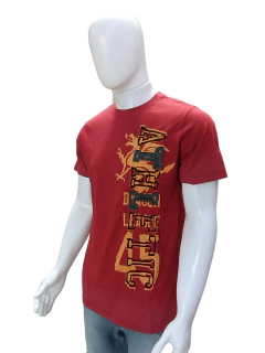 Camiseta masculina colisão gola redonda - comprar online