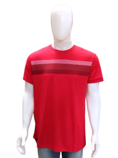 Camisa Sallo Masculina Gola Redonda Vermelho