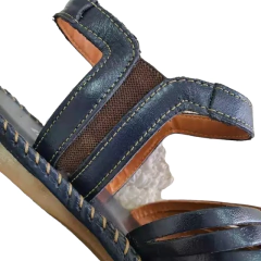 Sandália Rasteira Feminina Via Jully Tamanho Grande 40ao 43 Couro Legitimo - comprar online