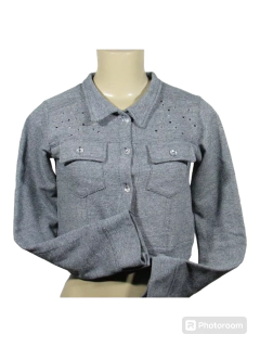 Jaqueta Moleton Jeans Infanto Juvenil Menina - loja online