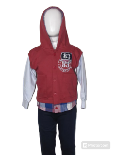Conjunto Moletom 1279 Masculino Infantil Whitecat