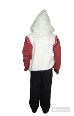 Imagem do Conjunto Moletom Masculino Infantil Duas cores 1287 Whitecat