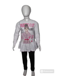Conjunto Whitecat 1253 Feminino Infantil - netpizante