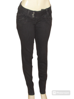 Calça Jeans Feminina Luapole Cós Baixo Com Passante Alto Com Lycra