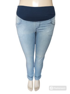 Calça Jeans Megadose feminina Skinny Cós Barrigueira Lavagem Clara - loja online