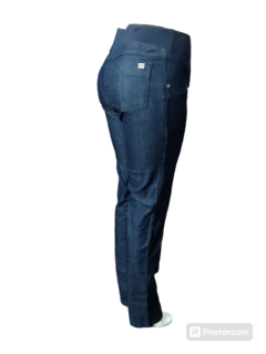 Calça Jeans Gestante Megadose Cós Barrigueira Lavagem Escura