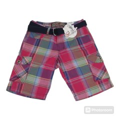 Bermuda Masculina Sallo Cargo Xadrez na internet