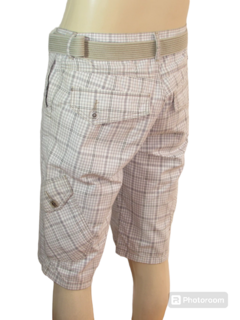 Bermuda Sallo Sarja Masculina Corte Reto Cargo - netpizante