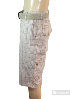 Bermuda Sallo Sarja Masculina Corte Reto Cargo - comprar online