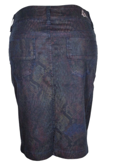Saia Jeans Lápis Secretaria Luápole Mega flex - comprar online