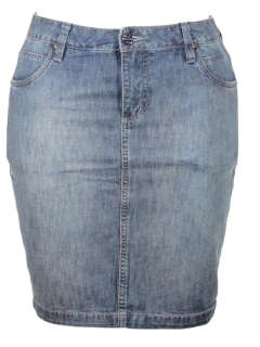 Saia Jeans Lápis 1559U Luápole Moda Evangélica