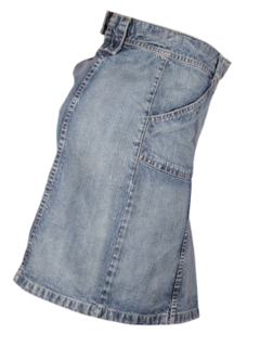 Saia Jeans Midi Executiva C/Prega 7833 Tavernit - comprar online