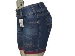 Short Jeans feminino Opera Z Meia Coxa na internet