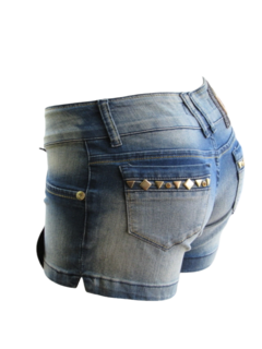 Short Curto Jeans Feminino Aion C/Bolso na internet