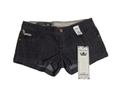 Short Jeans feminino Curto Slim Opera Z