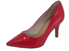 Scarpin Bebecê Salto Médio Bico Fino - Vermelho na internet