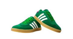 Tênis Moda Gazelle Indoor Collegiate Green Lucid Pink 34 ao 40
