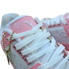 Tênis Feminino Moda Luxo Lv Branco Rosa 34 ao 39 na internet