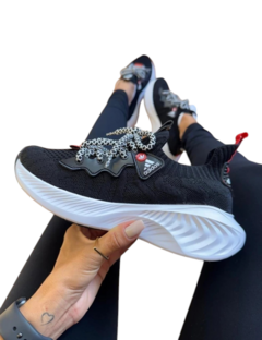 Tênis Modelo Adidas Sport Knit Premium 34 ao 43 Preto - loja online