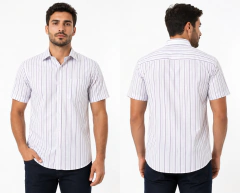 Camisa Masculina Baumgarten Premium Manga Curta Com Bolso - comprar online