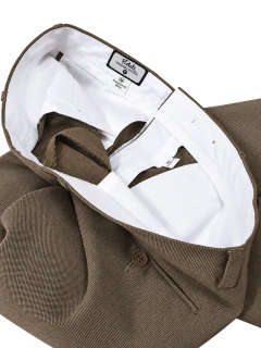 Calça social Masculina Fideli Tamanho 42 Marrom ( usado) - netpizante