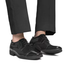 Imagem do Sapato Masculino Social Clássico Cadarço Verniz
