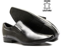Sapato Social Masculino Calvest Couro Semi Cromo