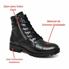 Bota Feminina Via Via Jully Modelo Cft Coturno 34 ao 40 - loja online