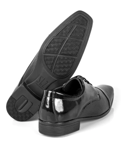 Sapato Masculino Social Clássico Cadarço Verniz - comprar online