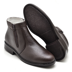 Bota Social Masculina Linha Conforto Pelica de Carneiro Solado P.U