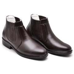 Bota Social Linha Conforto Pelica de Carneiro Ultra Macio Uso Casual Solado P.U na internet
