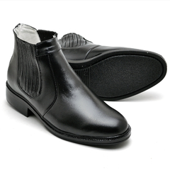 Bota Social Linha Conforto Couro de Carneiro Ultra Macio Uso Casual Solado P.U