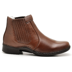 Botina Masculina Couro de Carneiro Linha Conforto Fabricação 100% Artesanal - netpizante