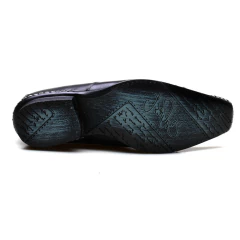 Sapato Social Masculino Calvest Em Couro Verniz Preto Com Costura Artesanal + Frete grátis